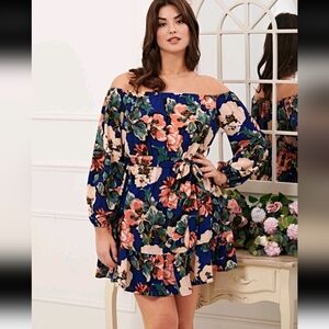 *SOLD*💜4 for $50 Plus Size Off-Shoulder Dress (SHEIN 3X - US 18) 💜